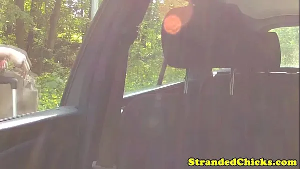 Innocent hitchhiking teen from russia car sex Video baharu besar