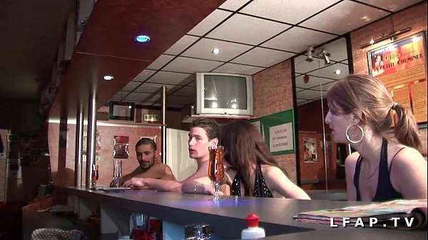Büyük 2 young and pretty French girls are going to be dismounted in a libertine club yeni Video