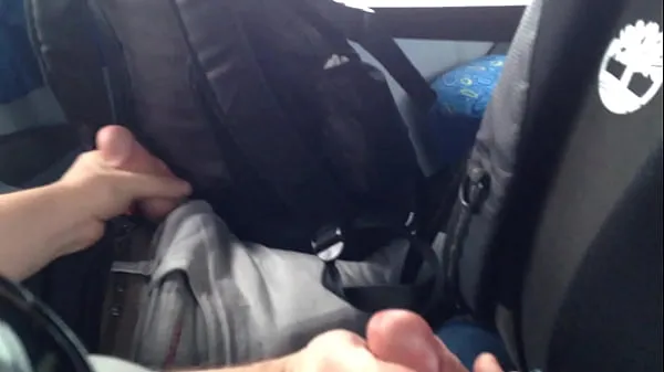 Big jacking between males on the bus new Videos