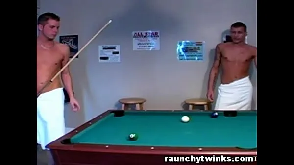 Duże Hot Men In Towels Playing Pool Then Something Happens nowe filmy
