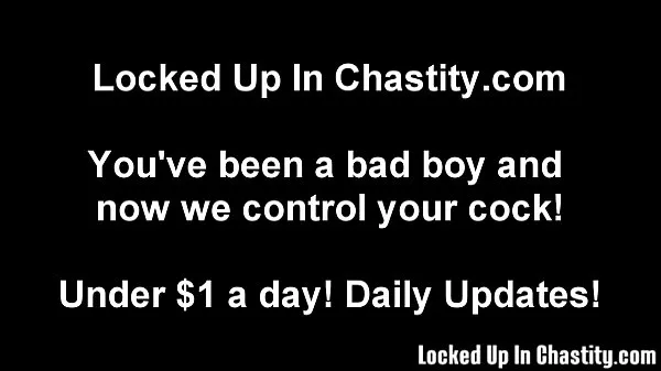 Big Three weeks of chastity must have been tough new Videos