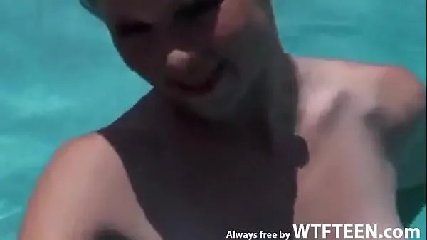 Big My Ex Slutty Girl Thinks That Free Swimming In My Pool, But I Want To Blowjob Always free by WTFteen new Videos