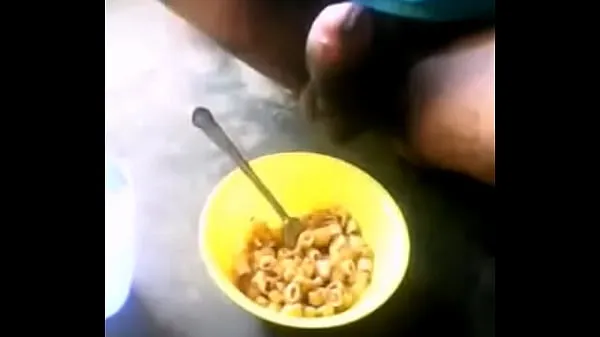 Big boy jerks off on his cereal to give it a sweeter touch new Videos
