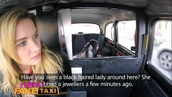 Nagy Female Fake Taxi Pretty brunette has 1st lesbian orgasm with strap-on cock új videók