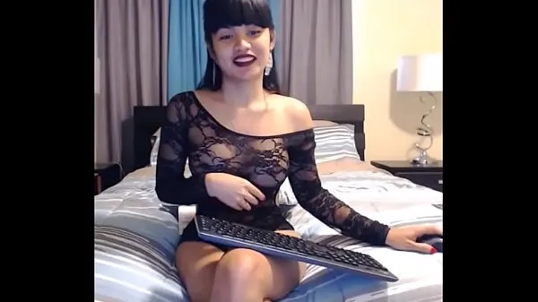 Grote Shemale PreCum - Hot Amateur Asian CamGirl nieuwe video's