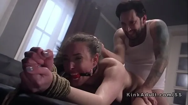 Isoja Tied up slave gagged and anal fucked uutta videota