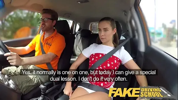 بڑے Fake Driving School Horny learners dirty secret suck and fuck session نئے ویڈیوز