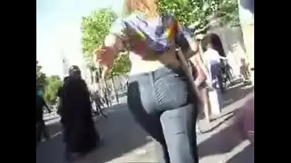 Big Big booty red head pawg in jeans see more at new Videos