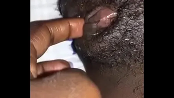 Big Black tean gets horny finger fucks wet pussy. More videos on new Videos
