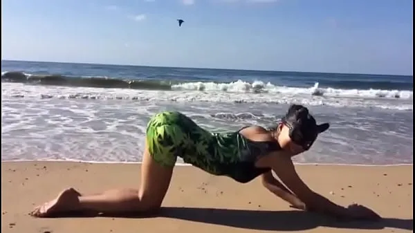 بڑے Stoner kitten walking on the beach نئے ویڈیوز