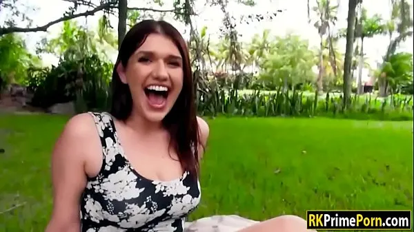 April Dawn swallows cum for some money Video baharu besar