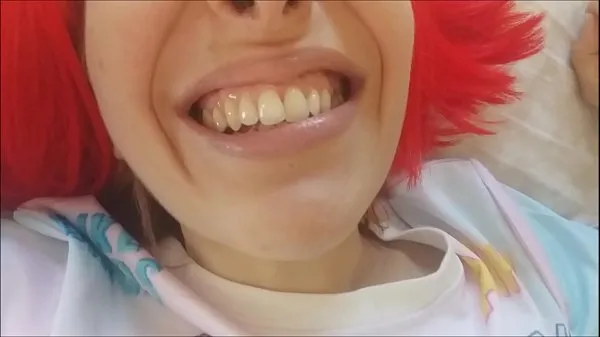 Μεγάλα Chantal lets you explore her mouth: teeth, saliva, gums and tongue .. would you like to go in νέα βίντεο