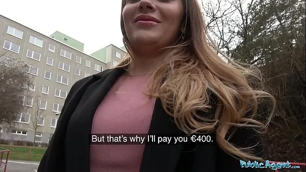 Veliki Public Agent Russian shaven pussy fucked for cash novi videoposnetki