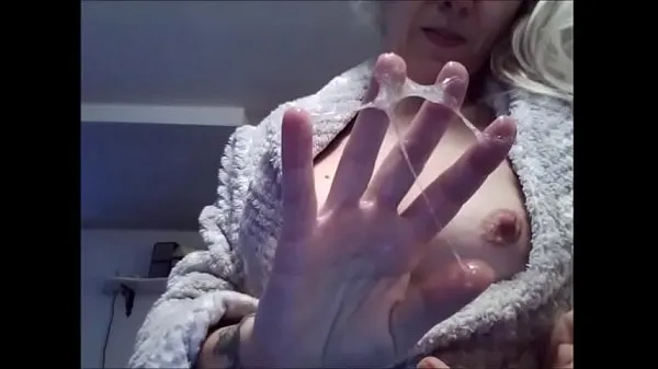 Big my step aunt spits on her magnificent boobs and on her new Videos