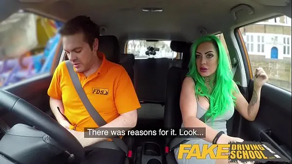 Fake Driving School Busty learner is wet and horny for instructors cock مقاطع فيديو جديدة كبيرة