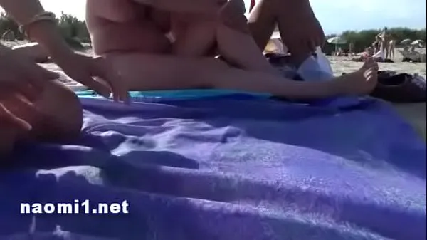 Big public beach cap agde by naomi slut new Videos