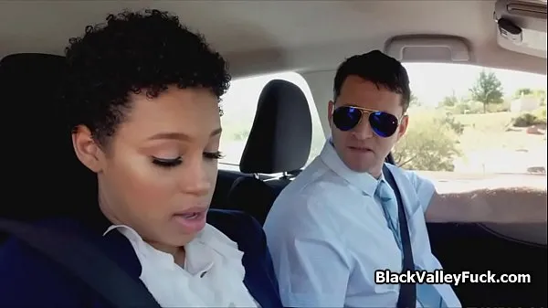 Big Black coed sucks driving instructors fat cock new Videos