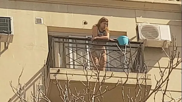 Neighbor on the balcony 2nd part Video baru yang besar