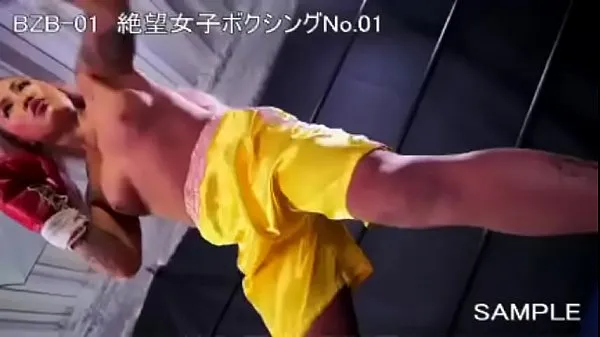 Büyük Yuni DESTROYS skinny female boxing opponent - BZB01 Japan Sample yeni Video