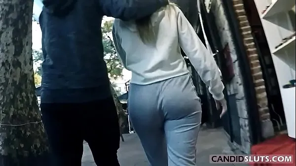 Grandi Lovely PAWG Teen Big Round Ass Candid Voyeur in Pantaloni di cotone grigio - Video CS-082 nuovi video
