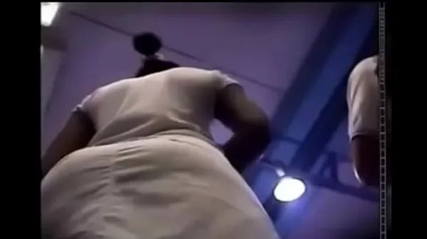 Big Upskirt fit black mom standing in line new Videos