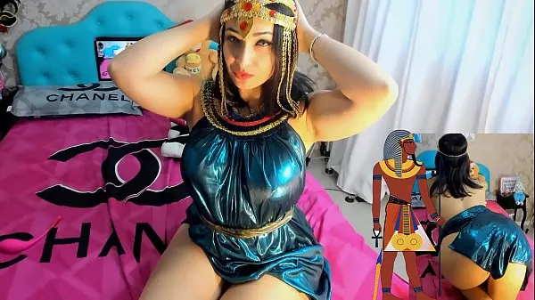 Store Cosplay Girl Cleopatra Hot Cumming Hot With Lush Naughty Having Orgasm nye videoer