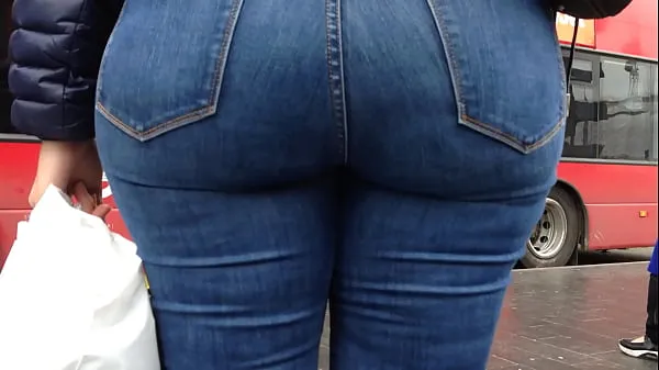 Большие Откровенные - Лучшая белая девушка с большой шикарной задницей в джинсах № 4 новые видео