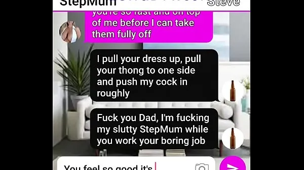 Big Text roleplay Mum has deep sofa fuck with StepSon new Videos