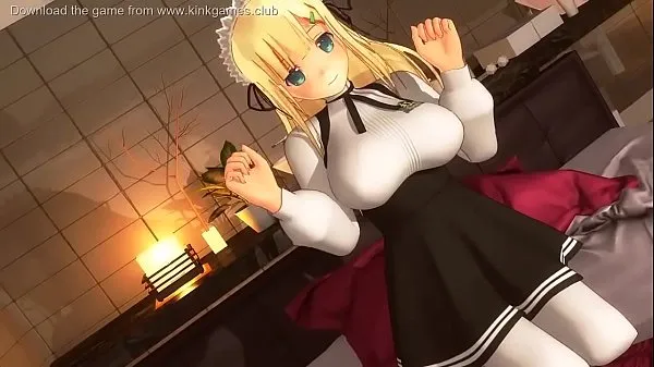 Grote Teen Anime Maid loves cum nieuwe video's