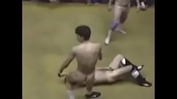 Duże Crazy Japanese wrestling match leads to wrestlers and referees getting naked nowe filmy
