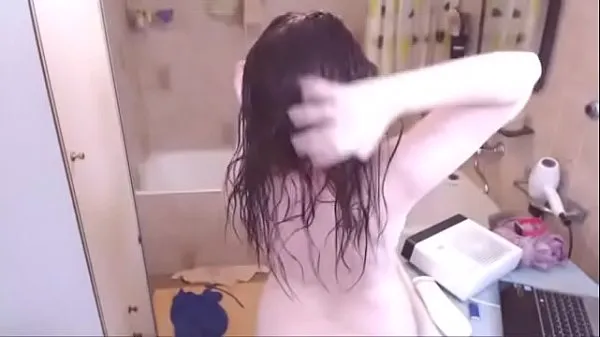 Store Spy on your beautiful while she dries her long hair nye videoer