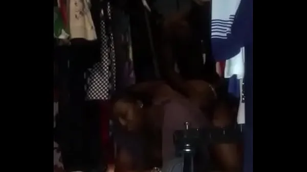 Store A black Africa woman fuck hard in her shop from behind nye videoer