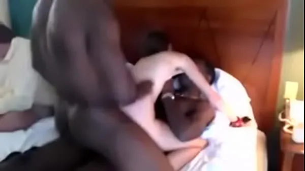 Big wife double penetrated by black lovers while cuckold husband watch new Videos