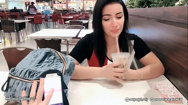 Big Emanuelly Cumming in Public with interactive toy at Shopping Public female orgasm interactive toy girl with remote vibe outside new Videos