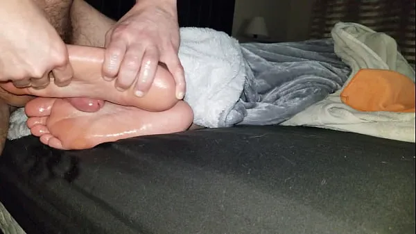 Big Cumming on wife's feet new Videos
