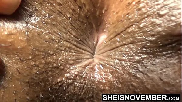 My Extremely Closeup Big Brown Booty Hole Anus Fetish, Winking My Cute Young Asshole, Arching My Back Naked, Petite Blonde Ebony Slut Sheisnovember Posing While Spreading Her Wet Pussy Apart, Laying Face Down On Sofa on Msnovember Video baharu besar