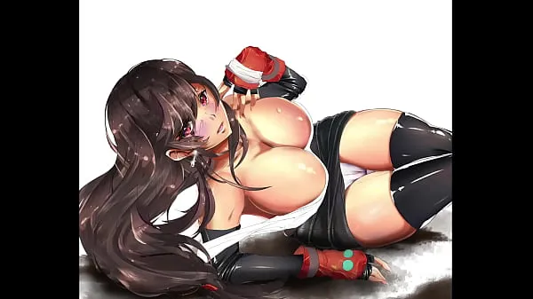 Big Hentai] Tifa and her huge boobies in a lewd pose, showing her pussy new Videos