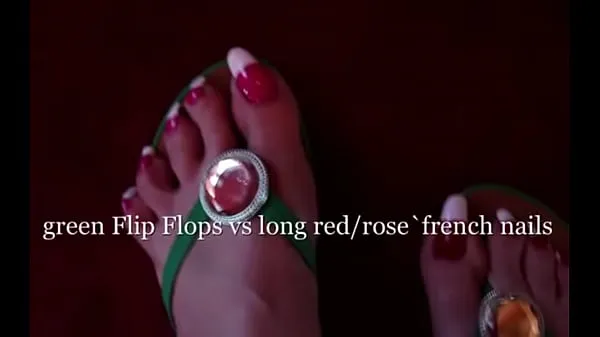 Big flipflops and long toenails new Videos