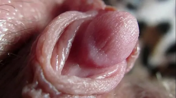 Store Extreme close up on my huge clit head pulsating nye videoer