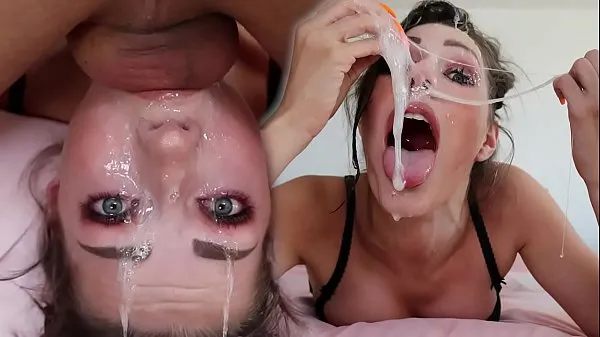 Büyük Sloppy Upside Down Throat Fuck - Balls Deep Facefucking with Young Amateur Teen - Shaiden Rogue yeni Video