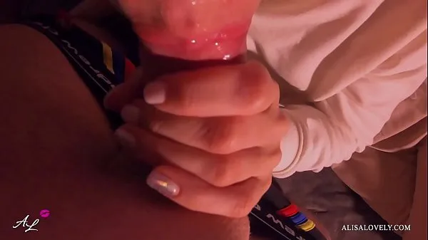Teen Blowjob Big Cock and Cumshot on Lips - Amateur POV Video baharu besar