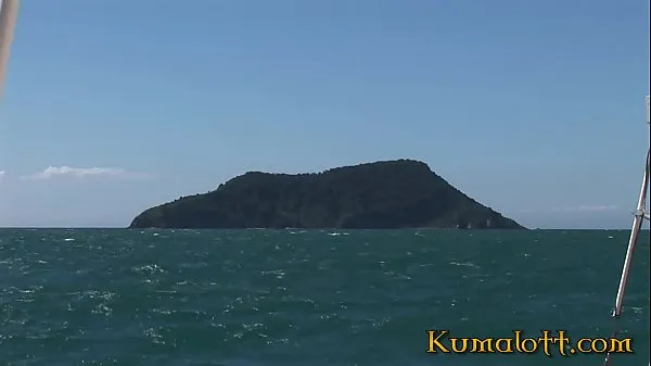 Kumalott - Hardcore DP on Big Tits Brunette on Boat Video baharu besar