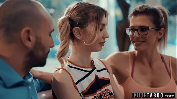 PURE TABOO Cheerleader c. Into Sex with Coach & Her Husband Video baharu besar