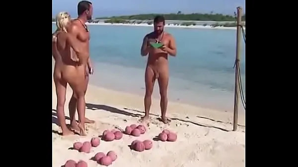 Big hot man on the beach new Videos