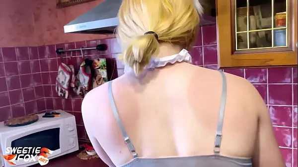 Fox Maid Cosplay - Blowjob and Hard Doggystyle Sex in the Kitchen Video baru yang besar