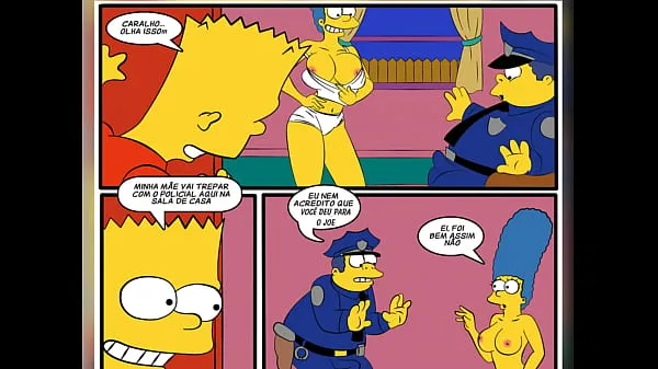 Big Comic Book Porn - Cartoon Parody The Simpsons - Sex With The Cop new Videos