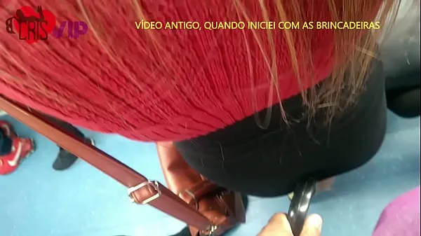 Veľké Cristina Almeida's husband filming his wife showing off on the Cptm train and Rondão nové videá