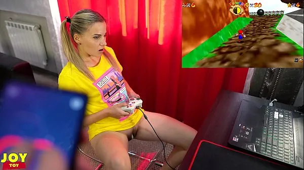 Grote Letsplay Retro Game With Remote Vibrator in My Pussy - OrgasMario By Letty Black nieuwe video's