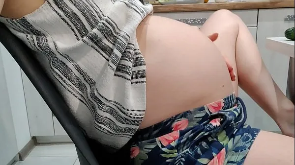 Big my horny pregnant wife masturbate her thin pussy home alone new Videos