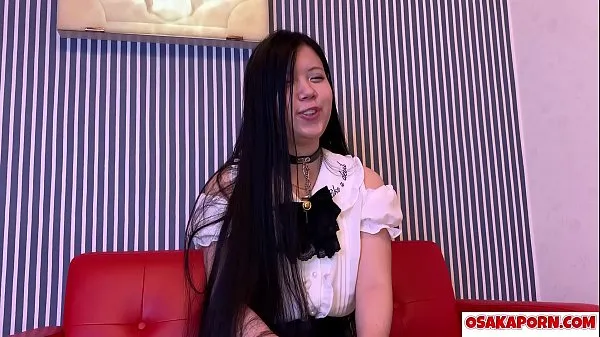 Grote 24 years cute amateur Asian enjoys interview of sex. Young Japanese masturbates with fuck toy. Alice 1 OSAKAPORN nieuwe video's